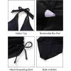 imageTankini Bathing Suit for Women  Two Piece Swimsuit with Skirt Tummy Control Swimwear Halter Mesh Swim Dress 2025Black