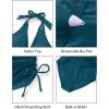 imageTankini Bathing Suit for Women  Two Piece Swimsuit with Skirt Tummy Control Swimwear Halter Mesh Swim Dress 2025Teal