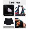 imageWomen Tankini Swimsuit with Shorts  Halter Two Piece Swimsuit with Pocket Tummy Control Bathing Suit 2025 SwimwearBlack Flowers