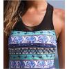 imageYonique Tankini Swimsuits for Women with Shorts Athletic Two Piece Bathing Suits Racerback Tank Tops SwimwearAblue Mandala