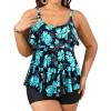 Blue Green Floral