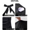 imageYonique Plus Size Bathing Suit for Women One Piece Swimsuit Tummy Control Halter Tops for Women SwimwearBlack  White Stripe
