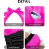 imageYonique Plus Size Bathing Suit for Women One Piece Swimsuit Tummy Control Halter Tops for Women SwimwearHot Pink and Black