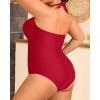 imageYonique Plus Size Bathing Suit for Women One Piece Swimsuit Tummy Control Halter Tops for Women SwimwearRed