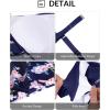 imageYonique Plus Size One Piece Swimsuit for Women Tummy Control Bathing Suit Cutout SwimwearBlue Flower