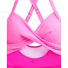 imageYonique Plus Size One Piece Swimsuit for Women Tummy Control Bathing Suit Cutout SwimwearPink