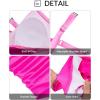 imageYonique Plus Size One Piece Swimsuit for Women Tummy Control Bathing Suit Cutout SwimwearPink