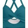 imageYonique Plus Size One Piece Swimsuit for Women Tummy Control Bathing Suit Cutout SwimwearTeal