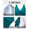 imageYonique Plus Size One Piece Swimsuits for Women Tummy Control Bathing Suits Full Coverage SwimwearBlue and Green