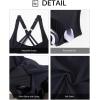 imageYonique Tankini Swimsuits for Women Athletic Swim Tank Top with Boy Shorts Two Piece Tummy Control Bathing SuitsGreen and Stripes