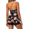 imageYonique Two Piece Tankini Swimsuits for Women with Shorts Halter V Neck Bathing Suits Flowy Twist Front SwimwearPink