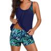 Navy Blue and Leaf