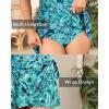 imageOne Piece Swimdress for Women  Tummy Control Swimsuit with Skirt 2025 Wrap Tie Side Bathing Suit DressGreen Paisley