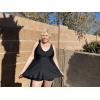 imagePlus Size Tankini Top Only  Flowy Bathing Suits Top Plus Size Swim Top 2025 Modest Swimsuits TopBlack