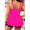 imagePlus Size Tankini Top Only  Flowy Bathing Suits Top Plus Size Swim Top 2025 Modest Swimsuits TopHot Pink