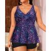 imagePlus Size Tankini Top Only  Flowy Bathing Suits Top Plus Size Swim Top 2025 Modest Swimsuits TopStar Whole Sky