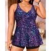 imagePlus Size Tankini Top Only  Flowy Bathing Suits Top Plus Size Swim Top 2025 Modest Swimsuits TopStar Whole Sky