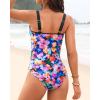 imageWomens One Piece Swimsuit Tummy Control  Slimming Bathing Suit V Wired Full Coverage 2025 SwimwearColorful Floral