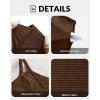 imageYonique Cutout One Piece Swimsuit Women  One Shoulder Bathing Suit Ribbed Swimwear 2025 MonokiniBrown