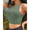 imageYonique Women High Waisted Bikini Two Piece Swimsuit Crop Bathing Suits Sporty Swimwear Bikini SetArmy Green