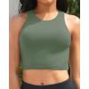 imageYonique Women High Waisted Bikini Two Piece Swimsuit Crop Bathing Suits Sporty Swimwear Bikini SetArmy Green
