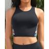 imageYonique Women High Waisted Bikini Two Piece Swimsuit Crop Bathing Suits Sporty Swimwear Bikini SetFlower Splicing