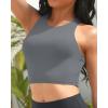 imageYonique Women High Waisted Bikini Two Piece Swimsuit Crop Bathing Suits Sporty Swimwear Bikini SetGray