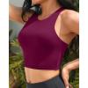 imageYonique Women High Waisted Bikini Two Piece Swimsuit Crop Bathing Suits Sporty Swimwear Bikini SetPurple