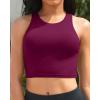 imageYonique Women High Waisted Bikini Two Piece Swimsuit Crop Bathing Suits Sporty Swimwear Bikini SetPurple