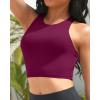 imageYonique Women High Waisted Bikini Two Piece Swimsuit Crop Bathing Suits Sporty Swimwear Bikini SetPurple