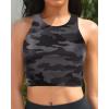 imageYonique Women High Waisted Bikini Two Piece Swimsuit Crop Bathing Suits Sporty Swimwear Bikini SetTiedye Camouflage