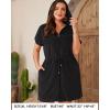 imageTerry Cloth Cover Ups  Hooded Cotton Swim Sun Coverup with Zipper Pockets Beach SwimsuitsBlack