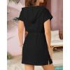 imageTerry Cloth Cover Ups  Hooded Cotton Swim Sun Coverup with Zipper Pockets Beach SwimsuitsBlack