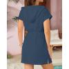 imageTerry Cloth Cover Ups  Hooded Cotton Swim Sun Coverup with Zipper Pockets Beach SwimsuitsNavy Blue