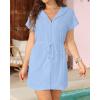imageTerry Cloth Cover Ups  Hooded Cotton Swim Sun Coverup with Zipper Pockets Beach SwimsuitsSky Blue
