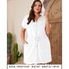 imageTerry Cloth Cover Ups  Hooded Cotton Swim Sun Coverup with Zipper Pockets Beach SwimsuitsWhite