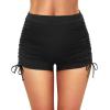 imageWomen Swim Shorts High Waisted Swimsuit Shorts Tummy Control Bathing Suit Bottom Plus Size BoyshortsBlack
