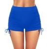 imageWomen Swim Shorts High Waisted Swimsuit Shorts Tummy Control Bathing Suit Bottom Plus Size BoyshortsBlue
