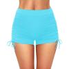 imageWomen Swim Shorts High Waisted Swimsuit Shorts Tummy Control Bathing Suit Bottom Plus Size BoyshortsLake Blue