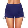 imageWomen Swim Shorts High Waisted Swimsuit Shorts Tummy Control Bathing Suit Bottom Plus Size BoyshortsNavy Blue