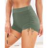 imageWomen Swim Shorts High Waisted Swimsuit Shorts Tummy Control Bathing Suit Bottom Plus Size BoyshortsOlive Green