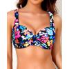 imageWomen Underwire Bikini Top  2025 Push Up Swimsuit Tops Padded Bra Bathing SuitColorful Floral