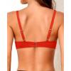 imageWomen Underwire Bikini Top  2025 Push Up Swimsuit Tops Padded Bra Bathing SuitRed