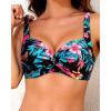 imageWomen Underwire Bikini Top  2025 Push Up Swimsuit Tops Padded Bra Bathing SuitTropic Floral