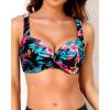 imageWomen Underwire Bikini Top  2025 Push Up Swimsuit Tops Padded Bra Bathing SuitTropic Floral