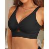 imageWomens Bikini Top  Supportive Swimsuit for Large Bust  2025 Cut Out Twist Swim TopBlack