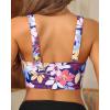 imageWomens Bikini Top  Supportive Swimsuit for Large Bust  2025 Cut Out Twist Swim TopColorful Leaves