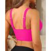 imageWomens Bikini Top  Supportive Swimsuit for Large Bust  2025 Cut Out Twist Swim TopHot Pink