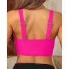 imageWomens Bikini Top  Supportive Swimsuit for Large Bust  2025 Cut Out Twist Swim TopHot Pink