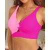 imageWomens Bikini Top  Supportive Swimsuit for Large Bust  2025 Cut Out Twist Swim TopLight Pink